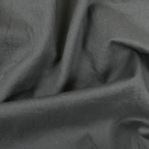 Tissu coton lavé gris
