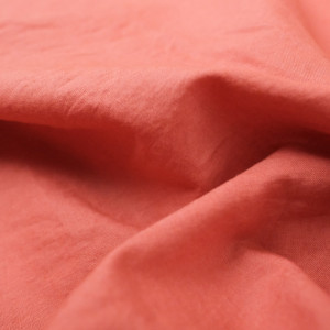 Tissu coton lavé marsala