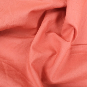 Tissu coton lavé marsala