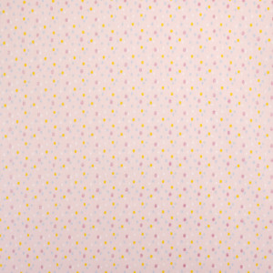 Coton petit motif rose brillant jaune bleu - 10cm -  Mercerine