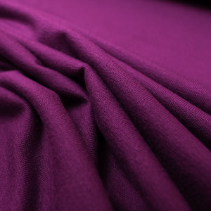Tissu jersey viscose rose violet  - Tissu oeko tex  - Mercerine