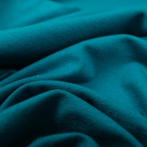 Tissu jersey viscose Bleu pétrole - Tissu oeko tex  - Mercerine