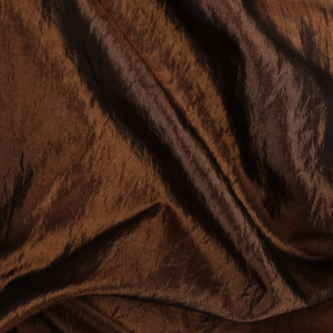 Tissu marron taffetas - 10cm