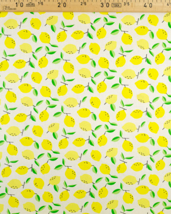 Coton Enduit mini citrons  - Mercerine