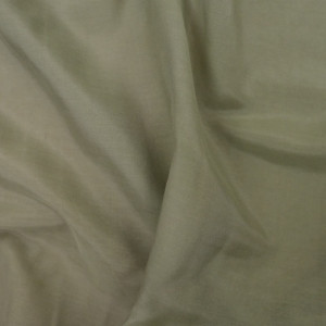  Tissu Soie coton vert kaki - 10cm -  Mercerine
