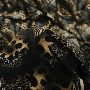 Tissu peau de jaguar  x10cm