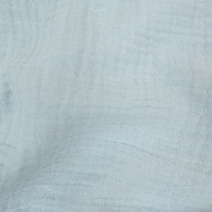  Double Gaze de coton bleu glacier - 10cm -  Mercerine