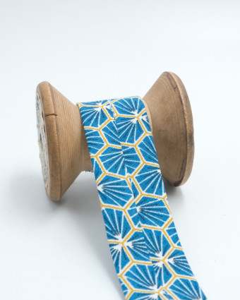 Biais couture : riad bleu canard  | Mercerine