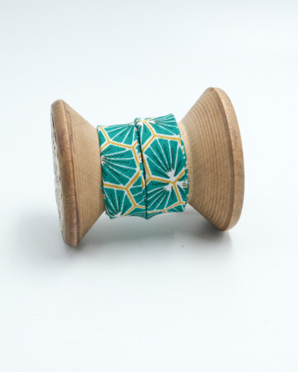 Biais couture : tissu riad vert emeraude | Mercerine