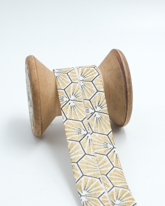 Biais couture : tissu riad or | Mercerine