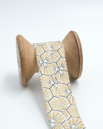 Biais couture : tissu riad or | Mercerine