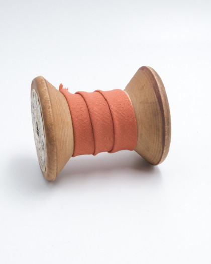Biais coton Bio Terracotta 20mm - Mercerine