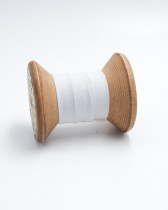 Biais Coton Bio Perle grisé 20mm