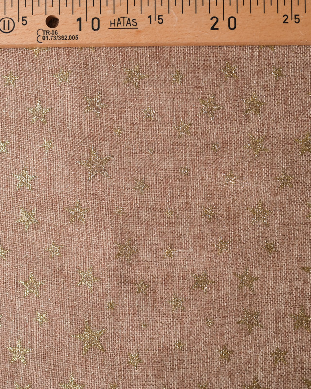 Tissu étoile - Toile de jute - Tissu au metre - Mercerine