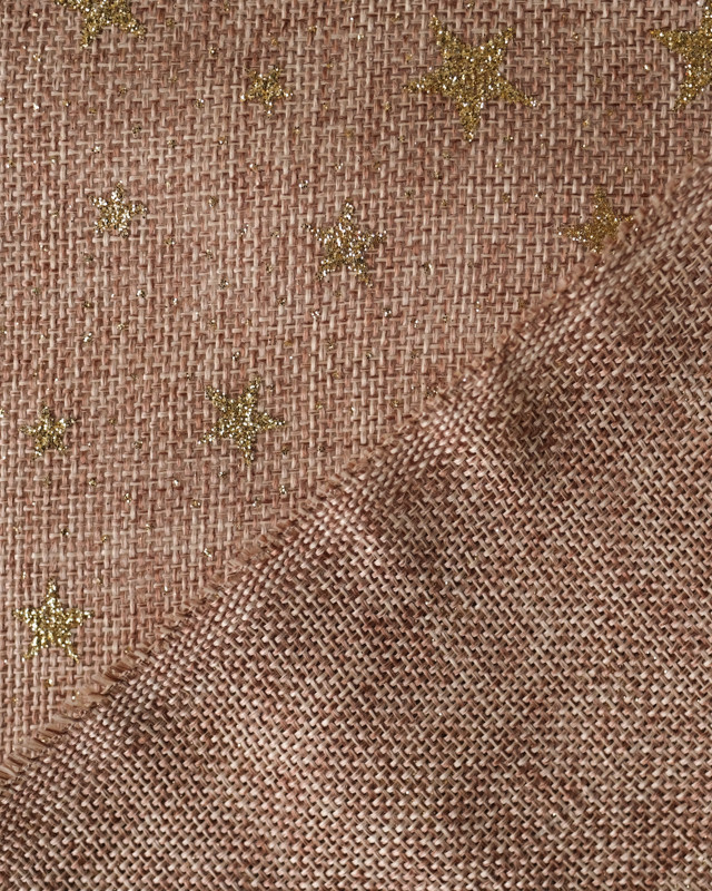 Tissu étoile - Toile de jute - Tissu au metre - Mercerine