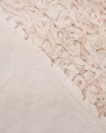 Tissu fausse fourrure rose | Tissus enfants |  Mercerine