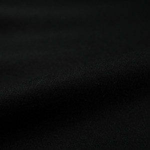 Tissu Manteau laine noir  - 10cm