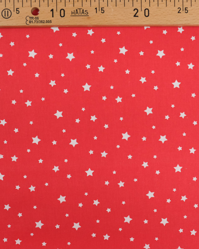 Tissu étoile - Rouge - Zetoile - Mercerine