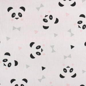 Coton imprimé Panda Maony...