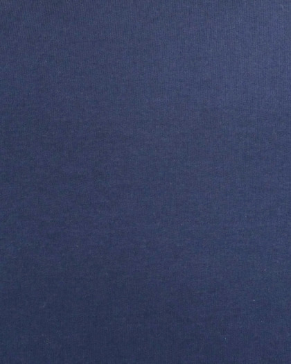 Jersey molleton Bleu marine - sweat fin bio - 10cm -  Mercerine