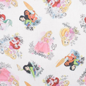 Tissu princesses Disney -10cm