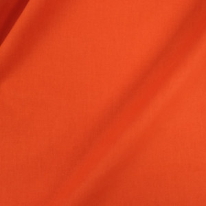 Tissu coton uni orange terre...