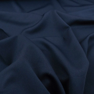 Tissu Crêpe Bleu marine x10cm