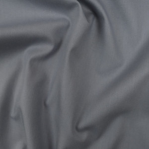 Tissu bio : popelinede coton gris uni - Mercerine