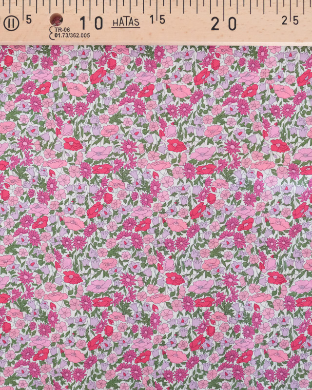 Tissu Liberty Fabrics Poppy forest C Rose  - Mercerine