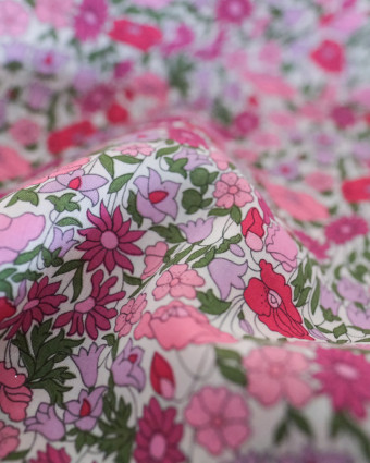 Tissu Liberty Fabrics Poppy forest C Rose  - Mercerine