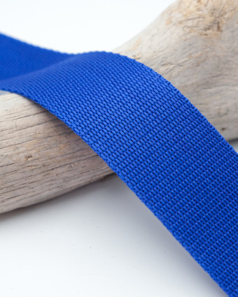 Sangle 4cm polypropylène bleu roi - Mercerine
