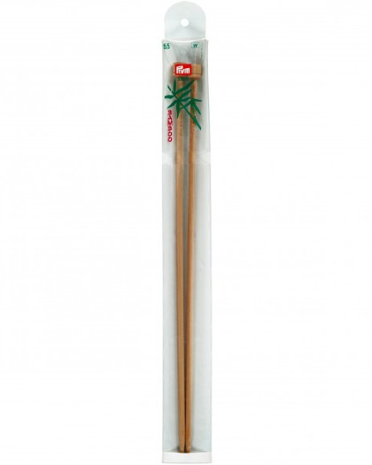 Aiguilles à tricoter Bambou - 5.5mmX33Cm - Prym - Mercerine