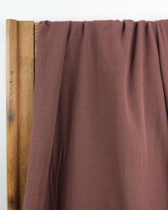 Tissu viscose marron cacao Anja - Mercerine