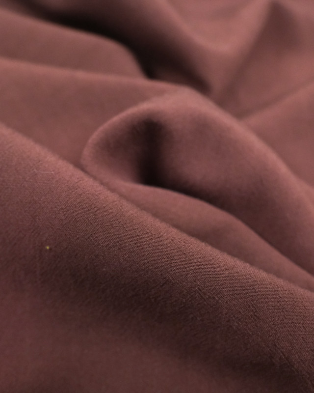 Tissu viscose marron cacao Anja - Mercerine