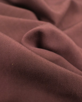 Tissu viscose marron cacao Anja - Mercerine