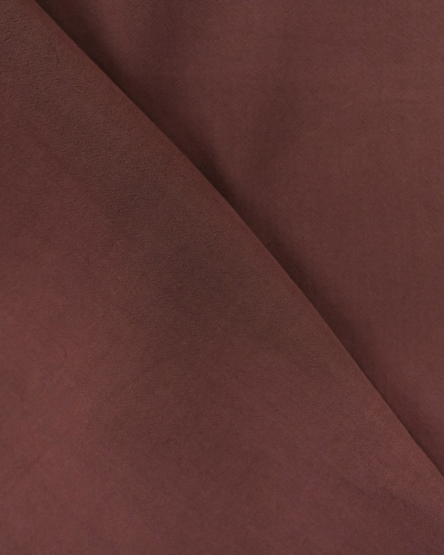 Tissu viscose marron cacao Anja - Mercerine