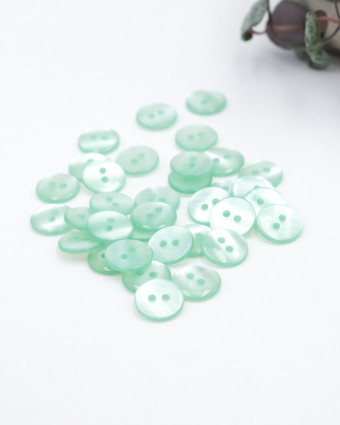 Bouton à coudre classique Vert Jade