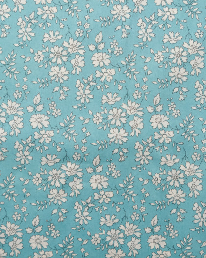 Coton Liberty Capel bleu vert N - Mercerine