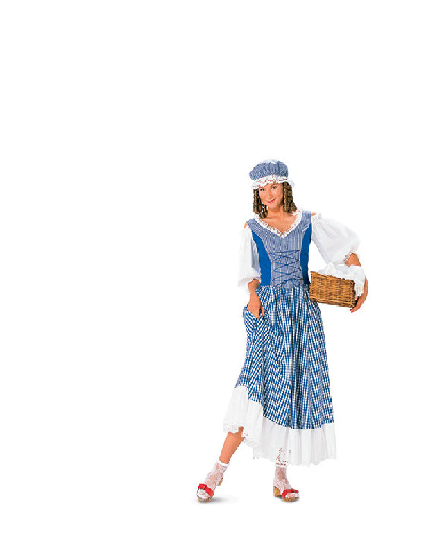 Patron de couture  déguisement Impératrice, Lavandière  - Burda 2479 - Mercerine