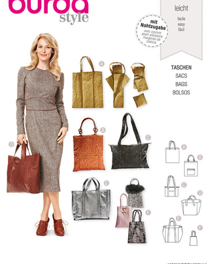 Patron Burda  Sacs - Burda 7158 - Mercerine