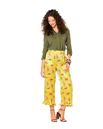 Patron Burda Pantalon léger  - Burda 6199 - Mercerine