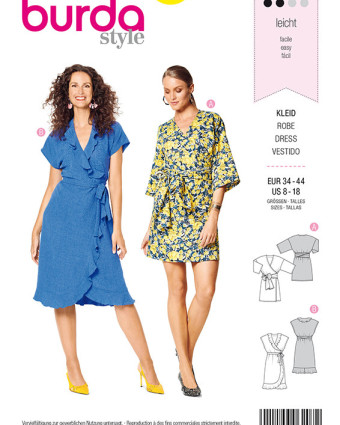 Patron Robe kimono  - Burda 6207 - Mercerine
