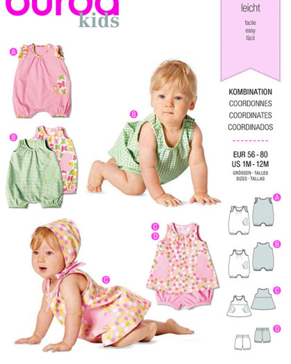 Patron Burda Ensemble Bebe Burda 9462 Mercerine