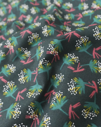 Coton - Ombilo - Cypres - 150cm - Tissus au metre - Oekotex - Mercerine