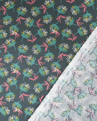 Coton - Ombilo - Cypres - 150cm - Tissus au metre - Oekotex - Mercerine