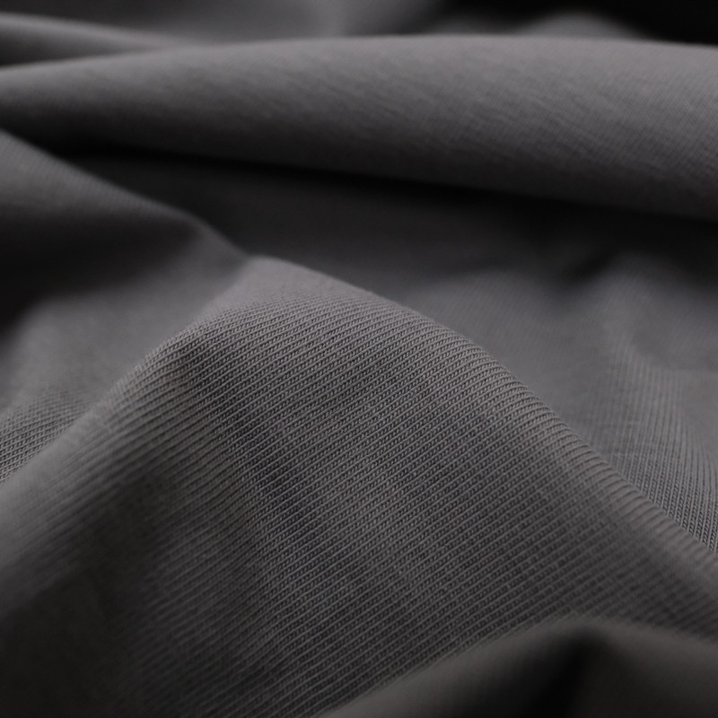 Jersey  coton gris x10cm -  Mercerine