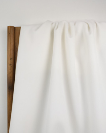 Tissu Jupe Veste Pantalon Prune : gabardine écru - Mercerine