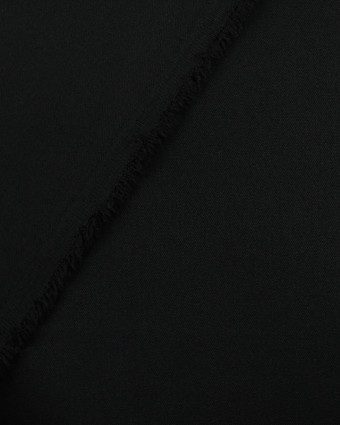 Tissu Jupe Veste Pantalon Prune : gabardine noir - Mercerine