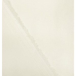 Tissu Satin de coton Ecru stretch - 10cm -  Mercerine