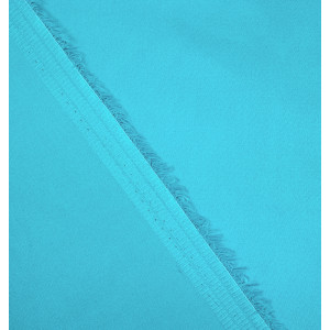 Tissu Satin de coton Bleu Ocean Strech - 10cm -  Mercerine